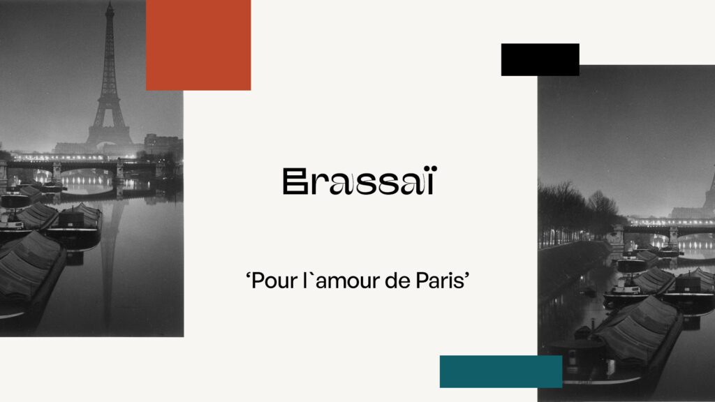 Portada del fotolibro Pour l'amour de Paris de Brassaï con una fotografía en blanco y negro