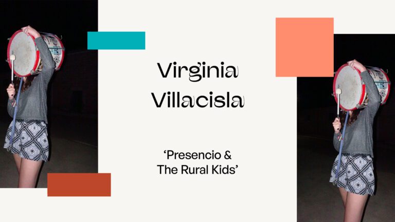 portada del fotolibro Presencio & The Rural Kids de Virginia Villacisla con imágenes del entorno rural.