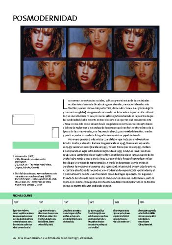 Páginas interiores del libro Fotografía Toda la historia mostrando el análisis detallado de obras maestras