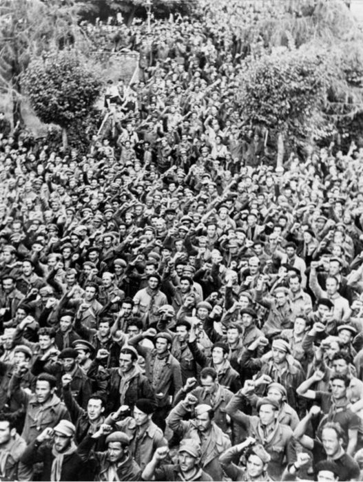 brigadas-internacionales-puños-robert-capa