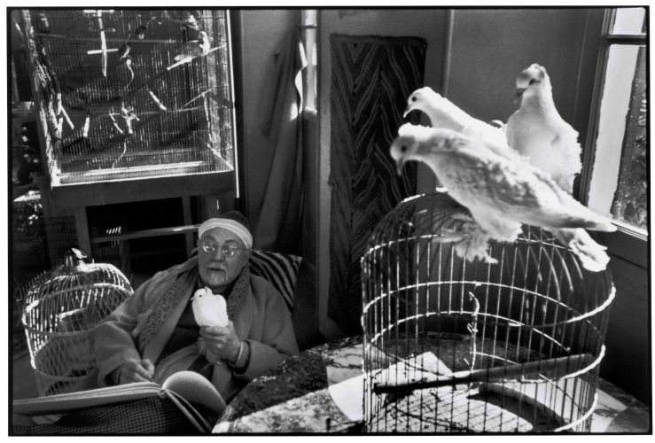 Henri Cartier-Bresson. Henri Matisse en su casa, Vence, Francia, 1944 Copia de plata en gelatina