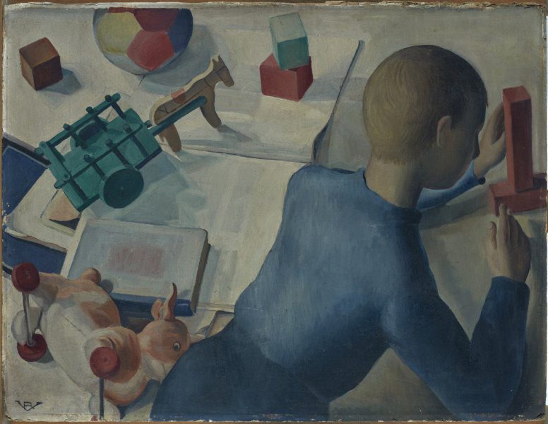 Rosario de Velasco Sin título (El cuarto de los niños), 1932-1933 Óleo sobre lienzo. 55 x 73 cm. Museo Nacional Centro de Arte Reina Sofía, Madrid. © Rosario de Velasco, VEGAP, Madrid, 2024. Foto: © Archivo Fotográfico Museo Nacional Centro de Arte Reina Sofía